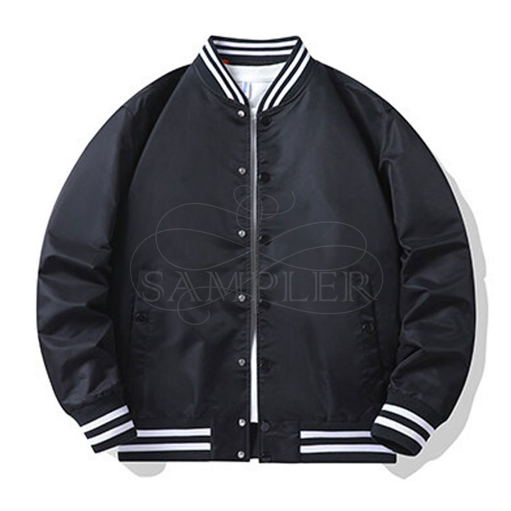 Wholesale Custom Logo High Quality Bomber Jacket Customized Breathable Fashion Hip Hop Casual Windproof Coat Bomber Jacket