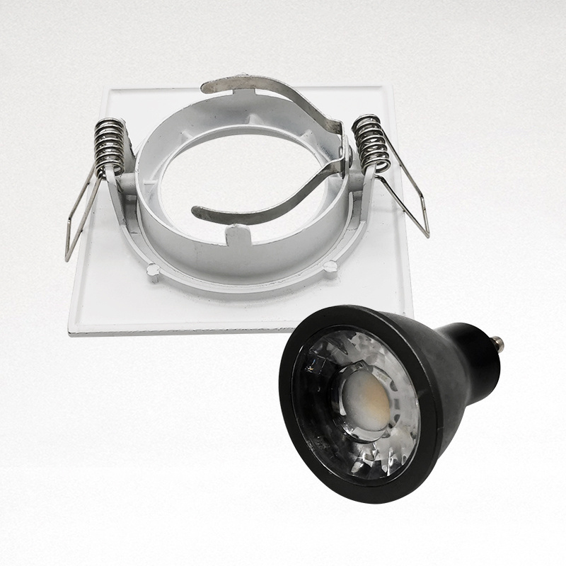 Hot Sale Recessed Ceiling M16 Square Lighting Fixture GU10 Downlight Holder