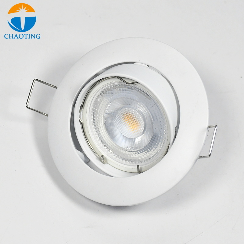 Ceiling Lights Embedded Die-Cast Aluminum Indoor Spot Light Fixture MR16 Recessed LED Down Light Frame GU10 Downlight Housing