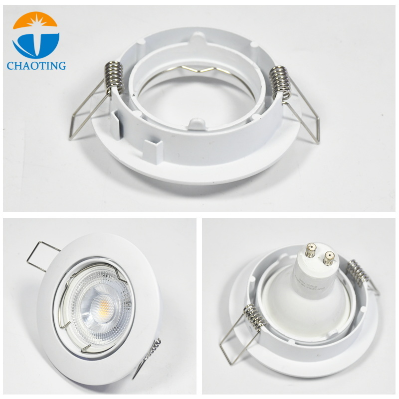 Ceiling Lights Embedded Die-Cast Aluminum Indoor Spot Light Fixture MR16 Recessed LED Down Light Frame GU10 Downlight Housing