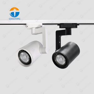 Par20 Led Track Spot Down Light Surface Mounted 2 Wire Rail Lighting System Ceiling Lamp Fixtures Spotlight Track Light For Shop