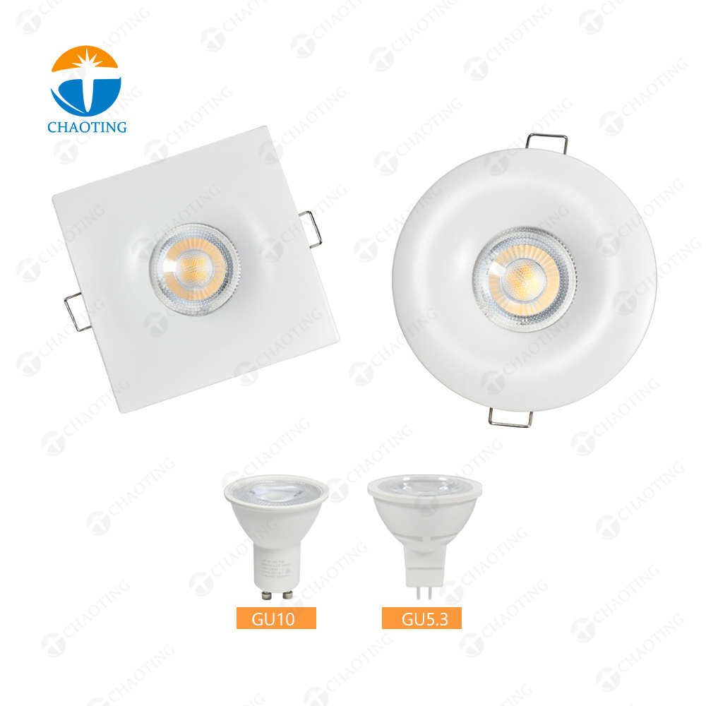 3 5 6 7 W Downlight Housing Aluminum LED COB Lamp Recessed Ceiling Spotlight Accessories Fixture MR16 GU10 GU5.3 Spot Down Light