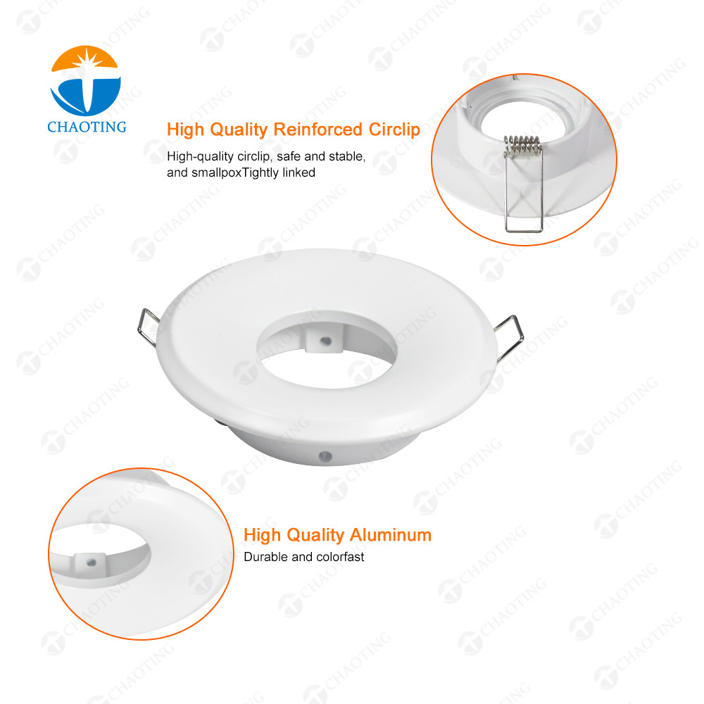 3 5 6 7 W Downlight Housing Aluminum LED COB Lamp Recessed Ceiling Spotlight Accessories Fixture MR16 GU10 GU5.3 Spot Down Light