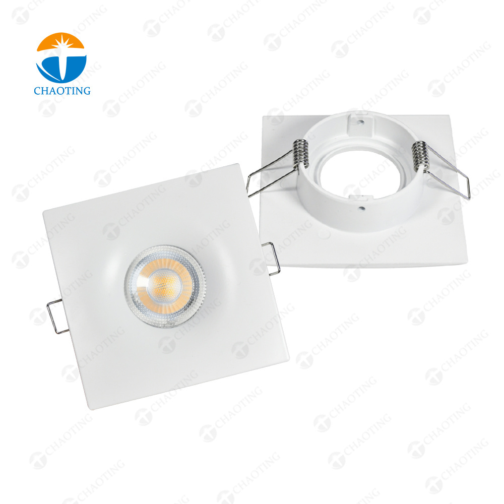 3 5 6 7 W Downlight Housing Aluminum LED COB Lamp Recessed Ceiling Spotlight Accessories Fixture MR16 GU10 GU5.3 Spot Down Light