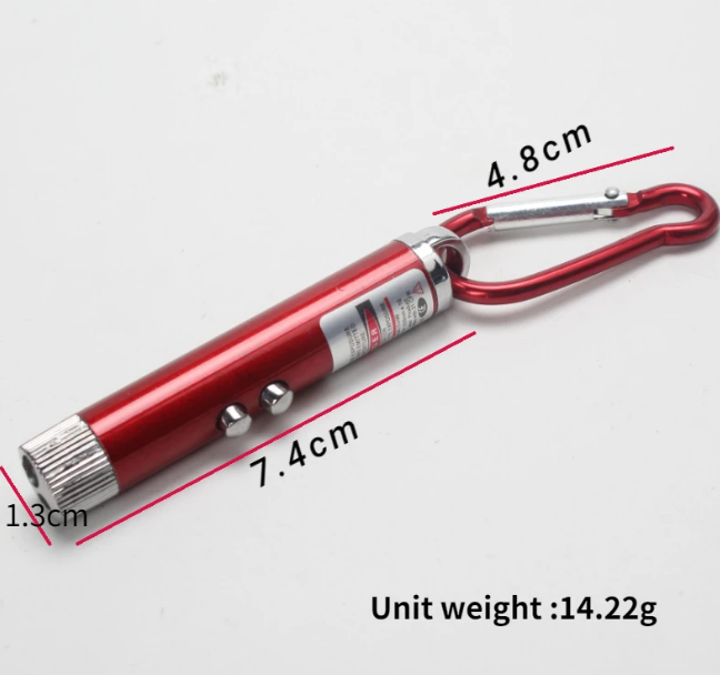 Hot Sale Red laser pointer mini led flashlight UV light multifunction metal led light keychain