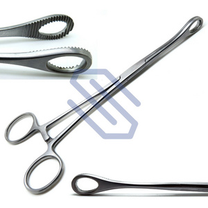 Surgical Veterinary Foerster Sponge Straight Forceps 12" Serrated Jaws Tools box lock with ratchet non-sterile CE