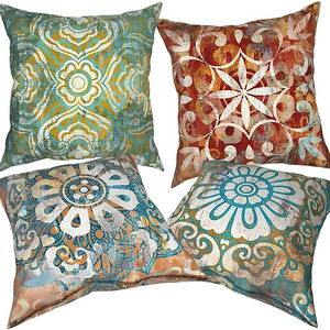 Set of 4 Throw Pillow Covers Home Decorative Bohemia pillow Cases Soft Velvet Cushion Covers 45x45cm(18 x 18 inch)