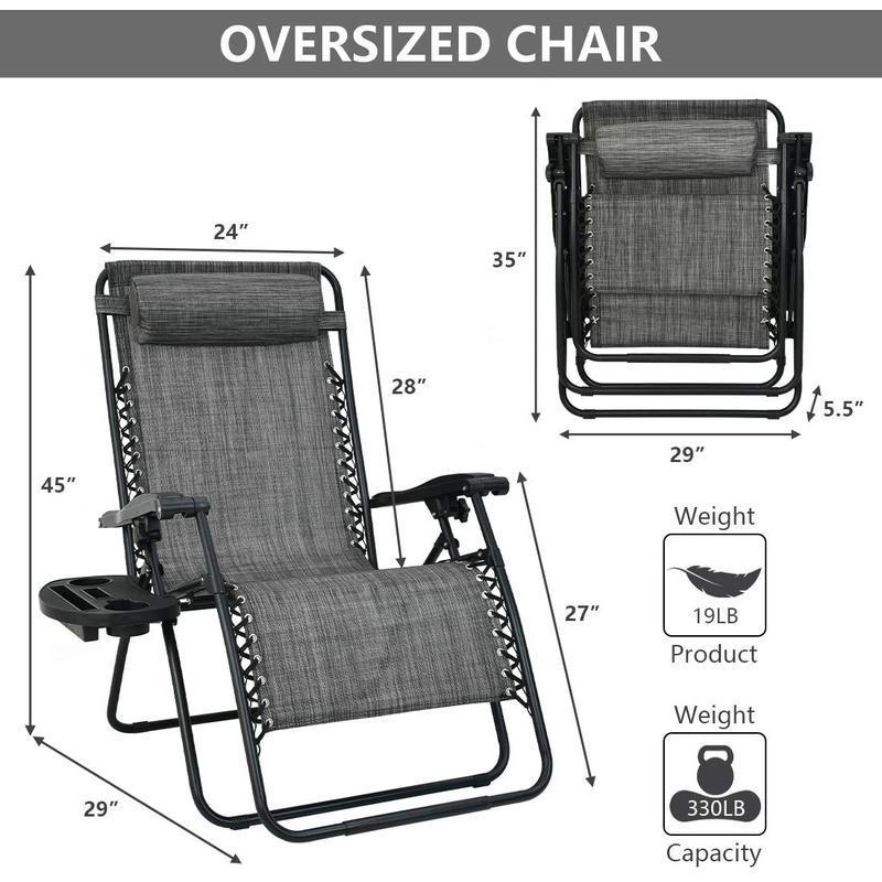 Customized Color Outdoor Folding Recliner Garden Zero Gravity Chair