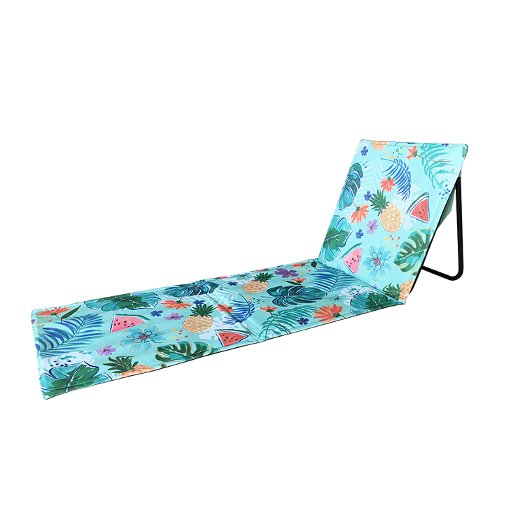 Factory Custom 600d Oxford Portable Beach Lounger Cushions Outdoor Camping Beach Mat Sand proof