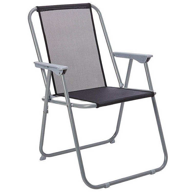 Spring Folding Sun Chair Beach Metal Frame Chairs Camp Outdoor Camping Chair Portable Collapsible Folded