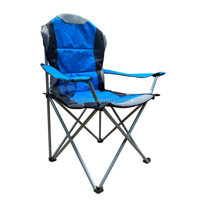 Factory Custom Double Layer  Outdoor Compact Camping Chair With Carry Bag Beach Chair Foldable