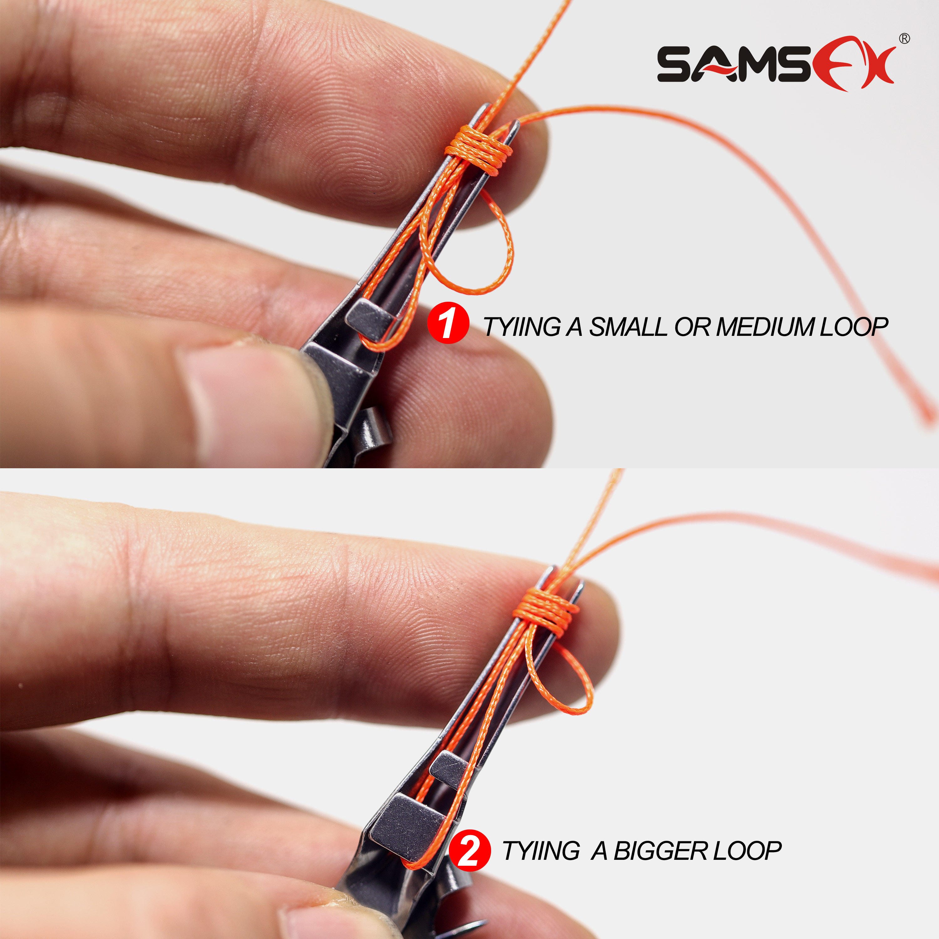 SAMSFX Fishing Quick Knot Tying Tool 6 in 1 Fly Line Clippers with Zinger Retractor