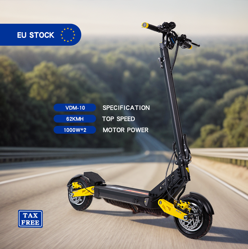 2023 Hot Selling 52V 18.2AH Battery 10 Inch Tire Adult Folding Electric Fast Scooter