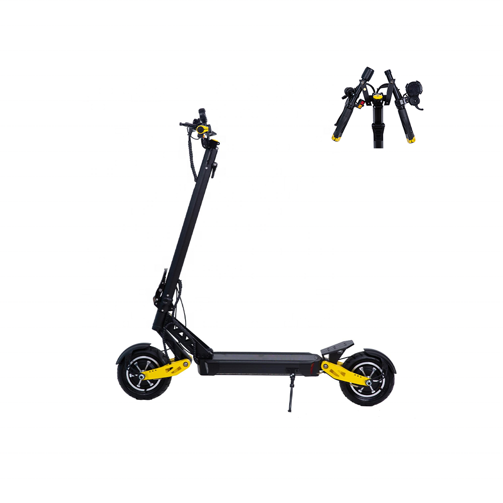 EU Warehouse 52V 23Ah Yellow Color 70km Long Range Adult Two Wheel 2000W Foldable Electric Scooter