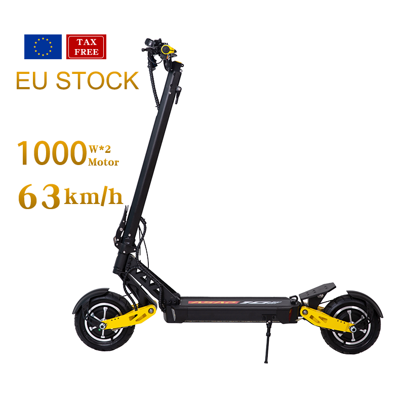 52V 18.2AH Lithium Battery 2000W Dual Motor Adults Foldable Electric Step Scooter EU Stock