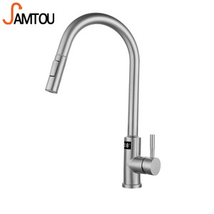 kaiping dreaming single handle kitchen faucet plated chrome stainless steel pull out touchless kitchen faucet black with sensor