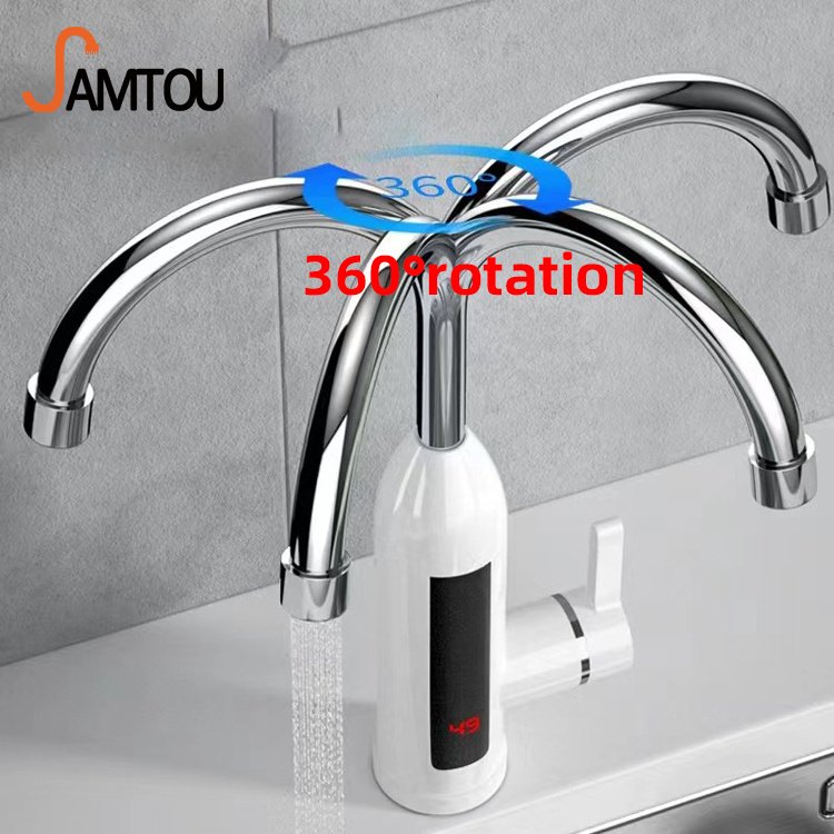 Factory wholesale electric kitchen faucet kitchen instant hot water tap electric faucet kitchen boiling water tap chrome instant