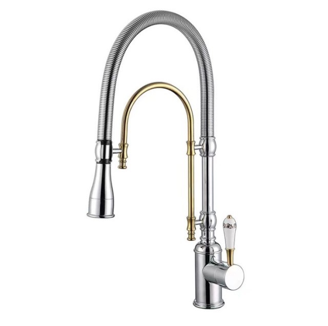 SAMTOU antique brass kitchen faucets pull out spray kitchen faucet brushed nickle pull out folding kitchen faucet tap with spray