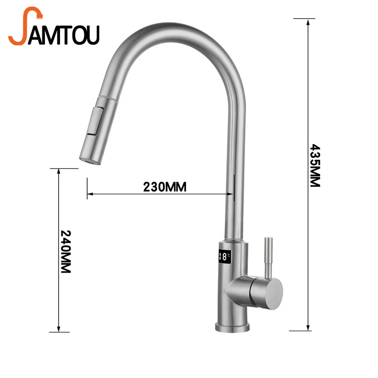 kaiping dreaming single handle kitchen faucet plated chrome stainless steel pull out touchless kitchen faucet black with sensor