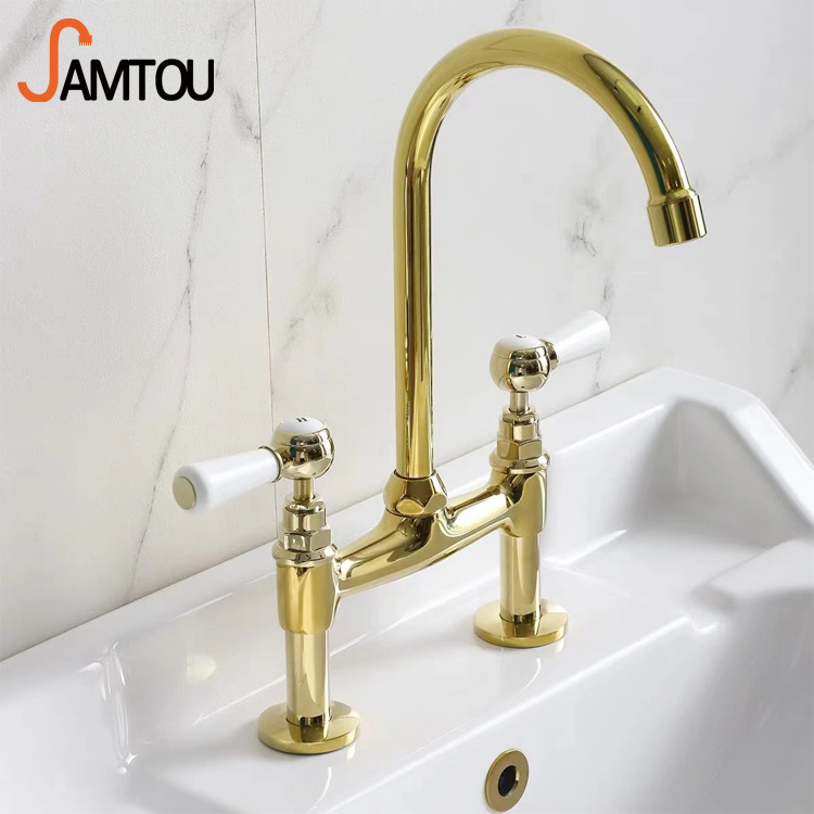 antique brass kitchen faucet,double handles kitchen faucet antique brass metal brush gold  kitchen faucet,antique kitchen tap