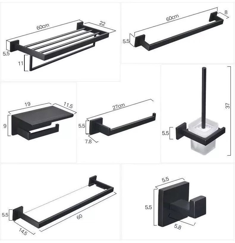 toilet accessories bathroom accessories set 6 piece,other bathroom parts & accessories,bathroom parts accessories bath hardware