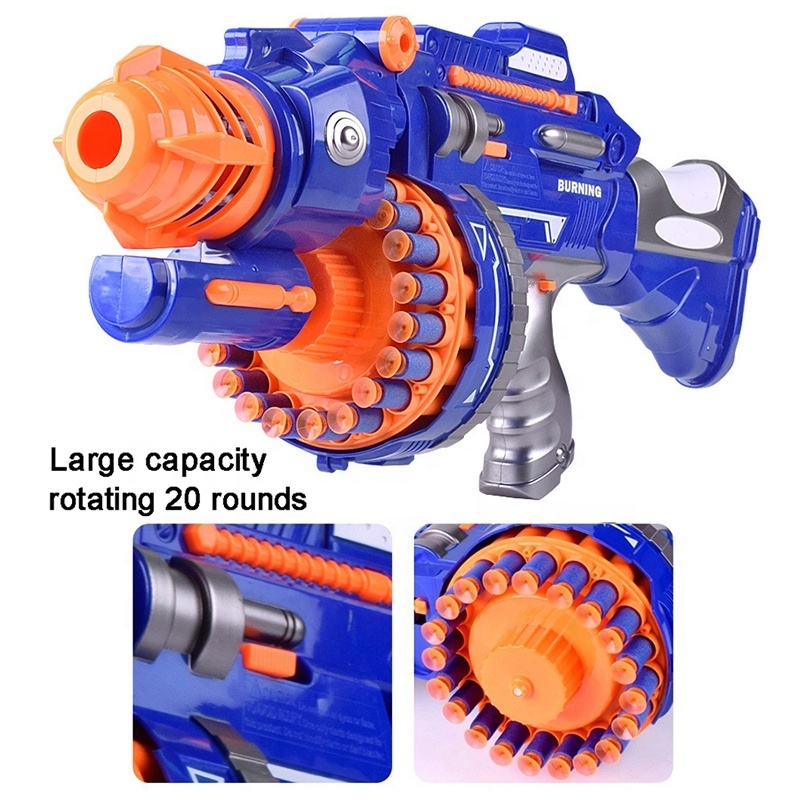 Kids Gun Toy Automatic Electronic Sniper Pistola EVA Foam Soft Bullet Airsof Gun With LED Light