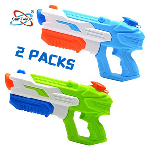 SamToy 2PCS Air Pressure Summer Fight Shooting Game Spray Squirt Toy Weapon Pistolas de Agua Water Gun for Kids