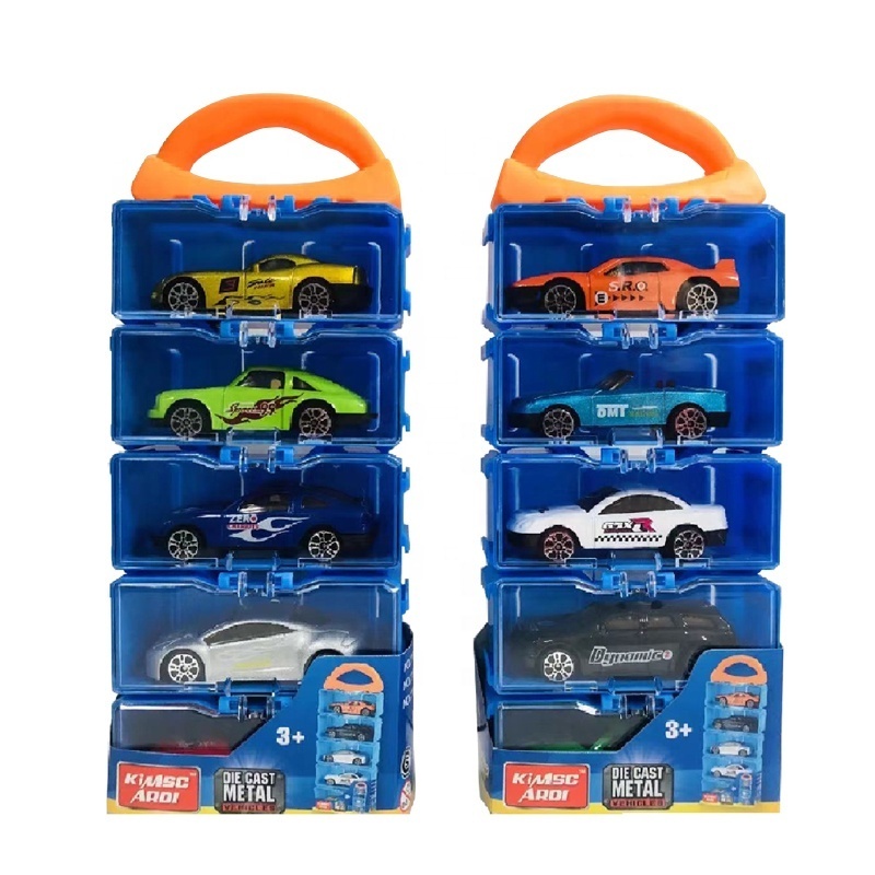 Samtoy 5PCS High Quality Chenghai Toys Metal Premium 1:64 Mini Metal Small Toys Diecast Alloy Car Model With Collected Box