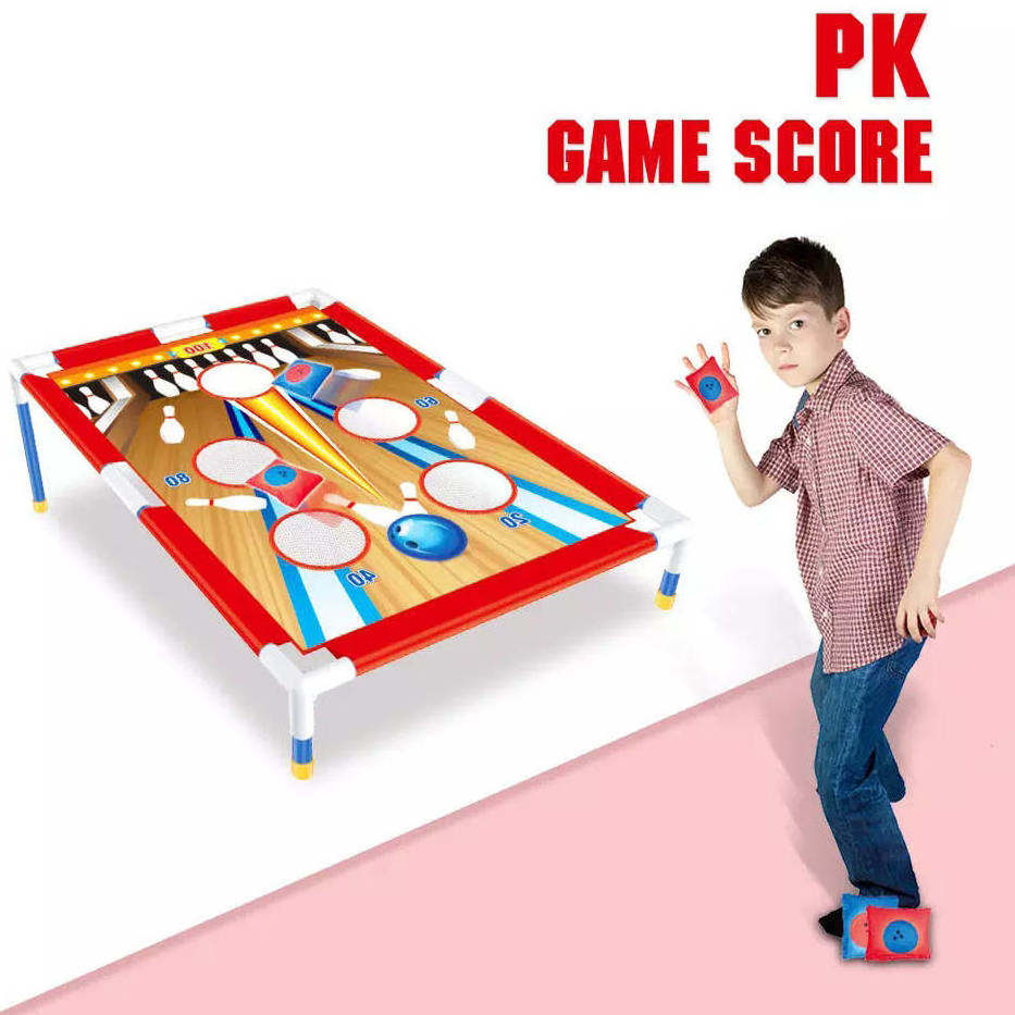 Samtoy IndoorOutdoor Play Game Toy Custom Bowling Game Rack Toy Garden Throwing Ring Sport Toys 2 In 1 Bean Bag Toss Game Board