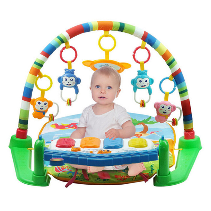 5 in 1 soft pedal piano baby activity gym  with music light