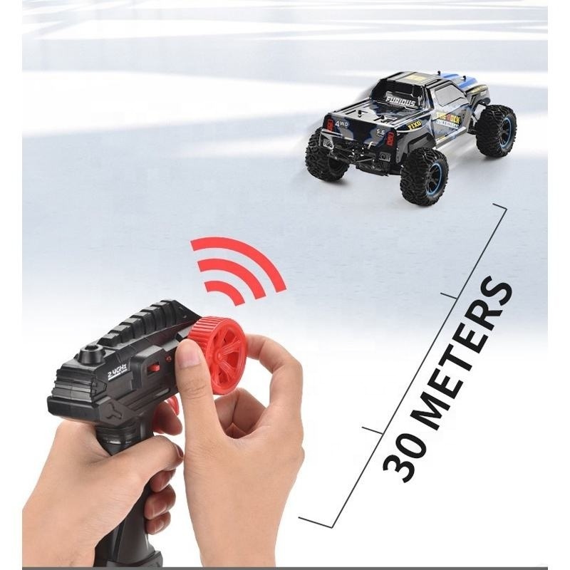 Samtoy 1:10 2.4G 4x4 Crawler Off Road Vehicle Remote Control RC Toy Cars Wall Climbing High Speed RC Pickup for Children