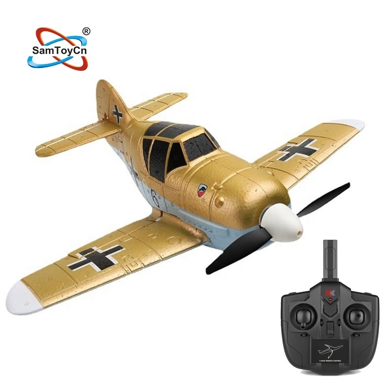 Samtoy 2.4G 4CH Avion BF109 EPP Foam Stunt Glider Fighter Jet Remote Control Aircraft Aeroplane RC Plane for Kids Adults