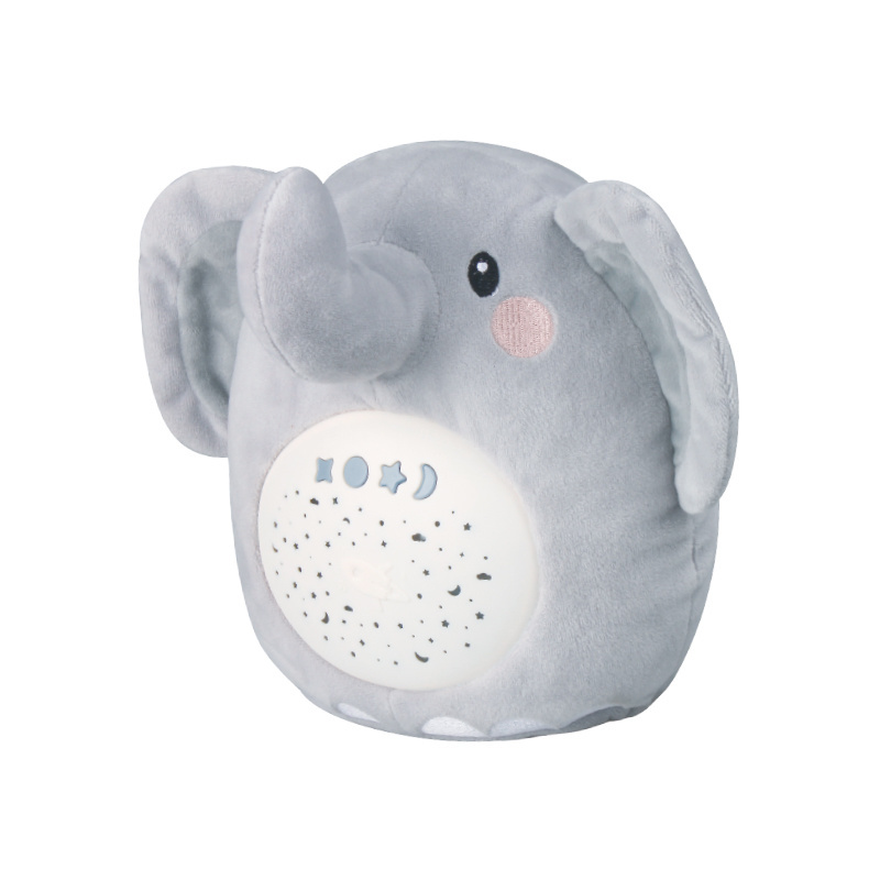 Wholesale Appease Sleep Lamp Musical Soothing Toys Animals Projection Plush Toys with Light for Baby