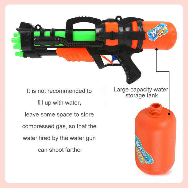 Custom Portable Summer Outdoor Plastic Toy Fun Big Water Gun for Kids Adults