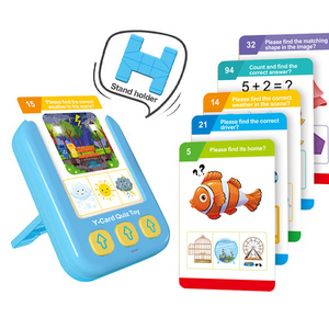 Samtoy Educational 55 Cards Point Cognitive Cards Reading Machine Toy Talking Flash Card Learning Toys with Change Language