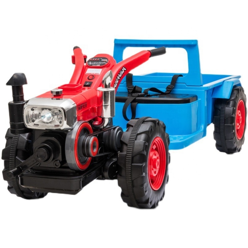 Samtoy Simulation 12V Battery Power 4 Wheels Electric Children Driving Cars Kids Ride on Tractor