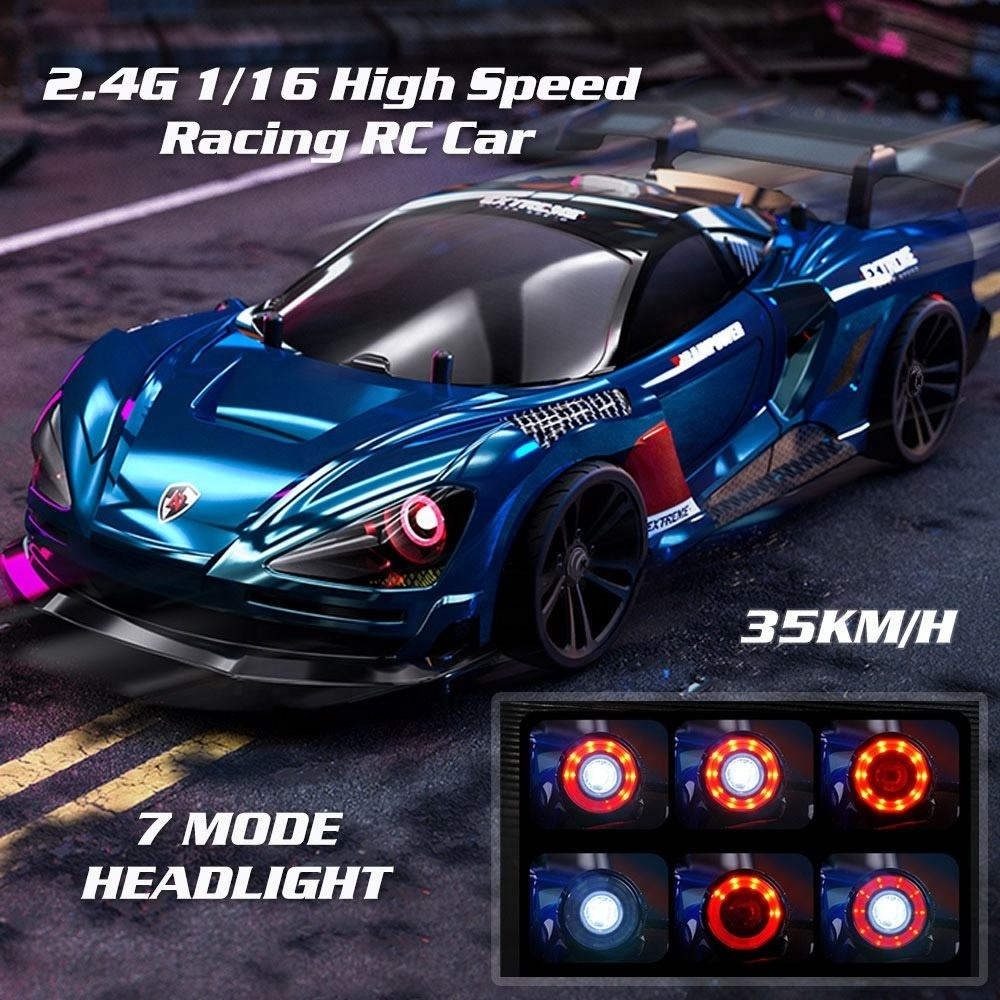 Samtoy 2.4G 1:16 Cool Headlight 35KM/H 4WD Remote Control RC Drift Racing Cars For Adults With High Speed Professional