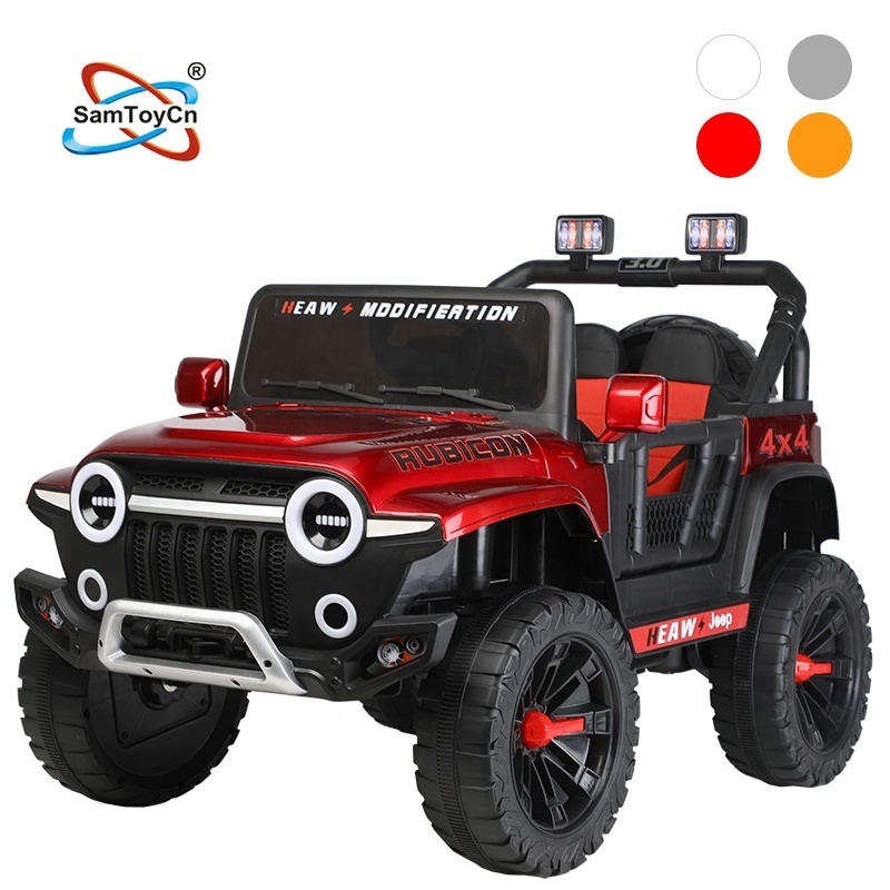 Samtoy Big Rechargeable 12V Battery 2 Seaters Kids Driving Cars Toy Electric Ride on Car for Boy Christmas Gift