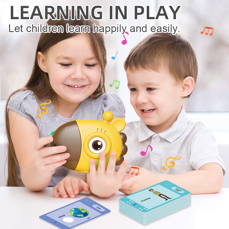 Baby Preschool Educational Toy English Word Reader Y Card Inserter Kids Learning Child Audiobook ABC Talking Flash Cards Machine