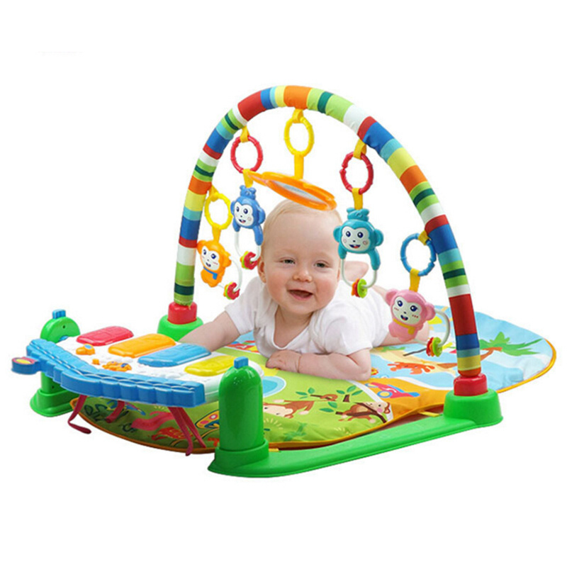 5 in 1 soft pedal piano baby activity gym  with music light