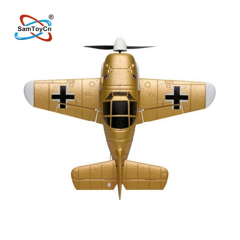 Samtoy 2.4G 4CH Avion BF109 EPP Foam Stunt Glider Fighter Jet Remote Control Aircraft Aeroplane RC Plane for Kids Adults