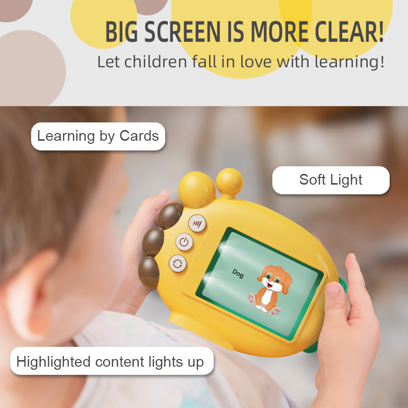 Baby Preschool Educational Toy English Word Reader Y Card Inserter Kids Learning Child Audiobook ABC Talking Flash Cards Machine