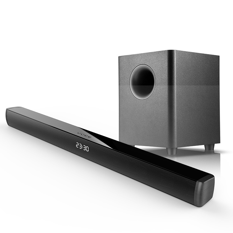 Samtronic  hot sale projector soundbar speaker 150W Home Cinema 2.1 sound bar with wireless 6.5 inches  subwoofer