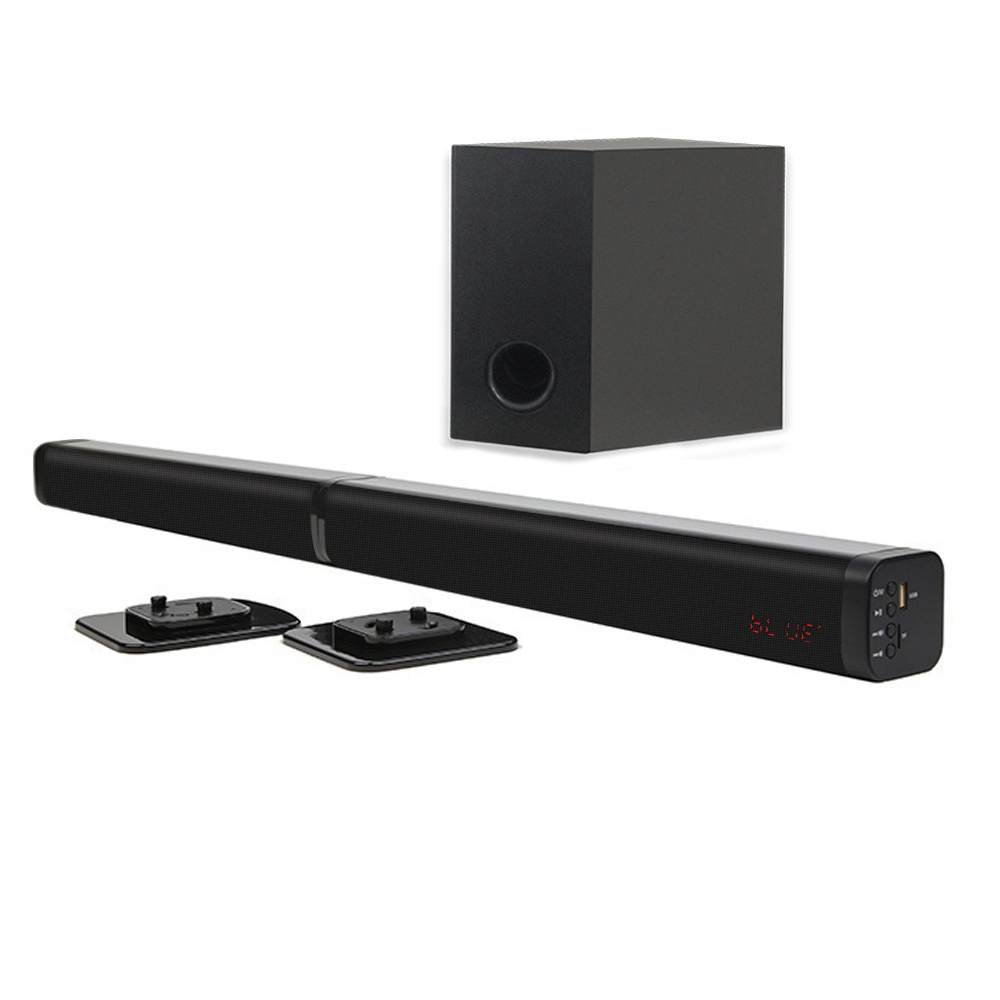 Samtronic 100W TV SoundBar 2.1Channel Speaker 5.0 Home Theater Sound System 3D Surround Sound Bar Remote Control With Subwoofer