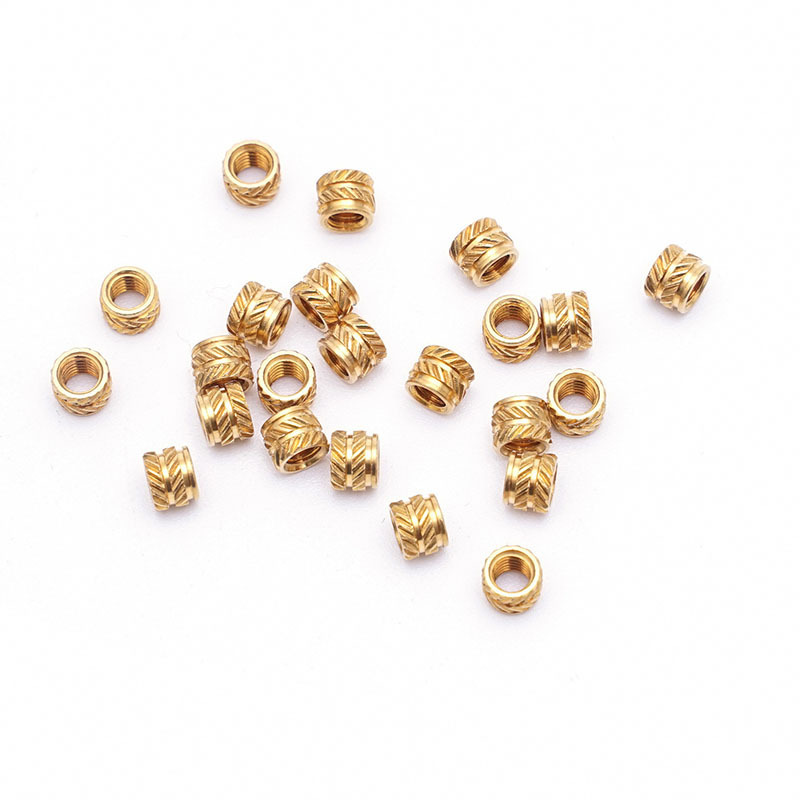 Knurled Brass Nut M2 M2.5 M3 M3.5 M10 Brass Knurling Press In Inserts Nut For Plastic Part