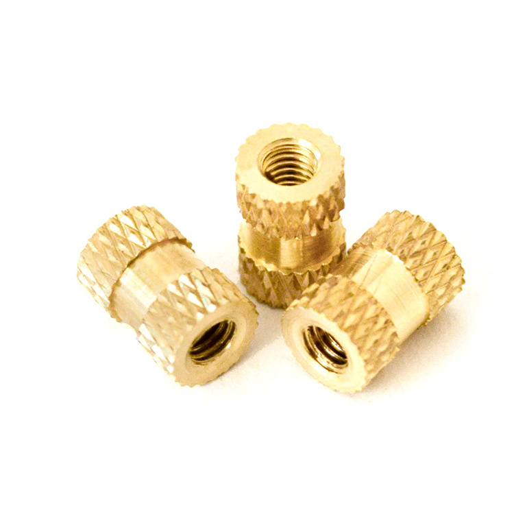 China Supplier CNC Machining Part  Brass Knurling Nut