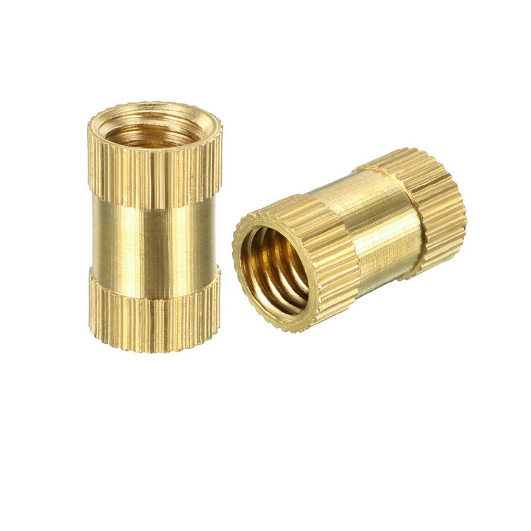 China Supplier CNC Machining Part  Brass Knurling Nut