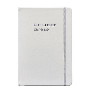 A5 White Notebook Promotional Custom Logo High Quality Personalized Notepad PU Leather Hardcover Planner