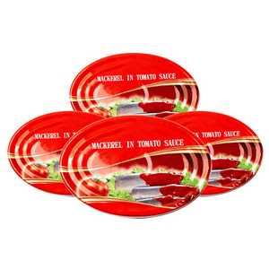 Free Sample Mackerel Fish Canned Seafood Canned Fish Mackerel Tin Cans For Food Canning Fish