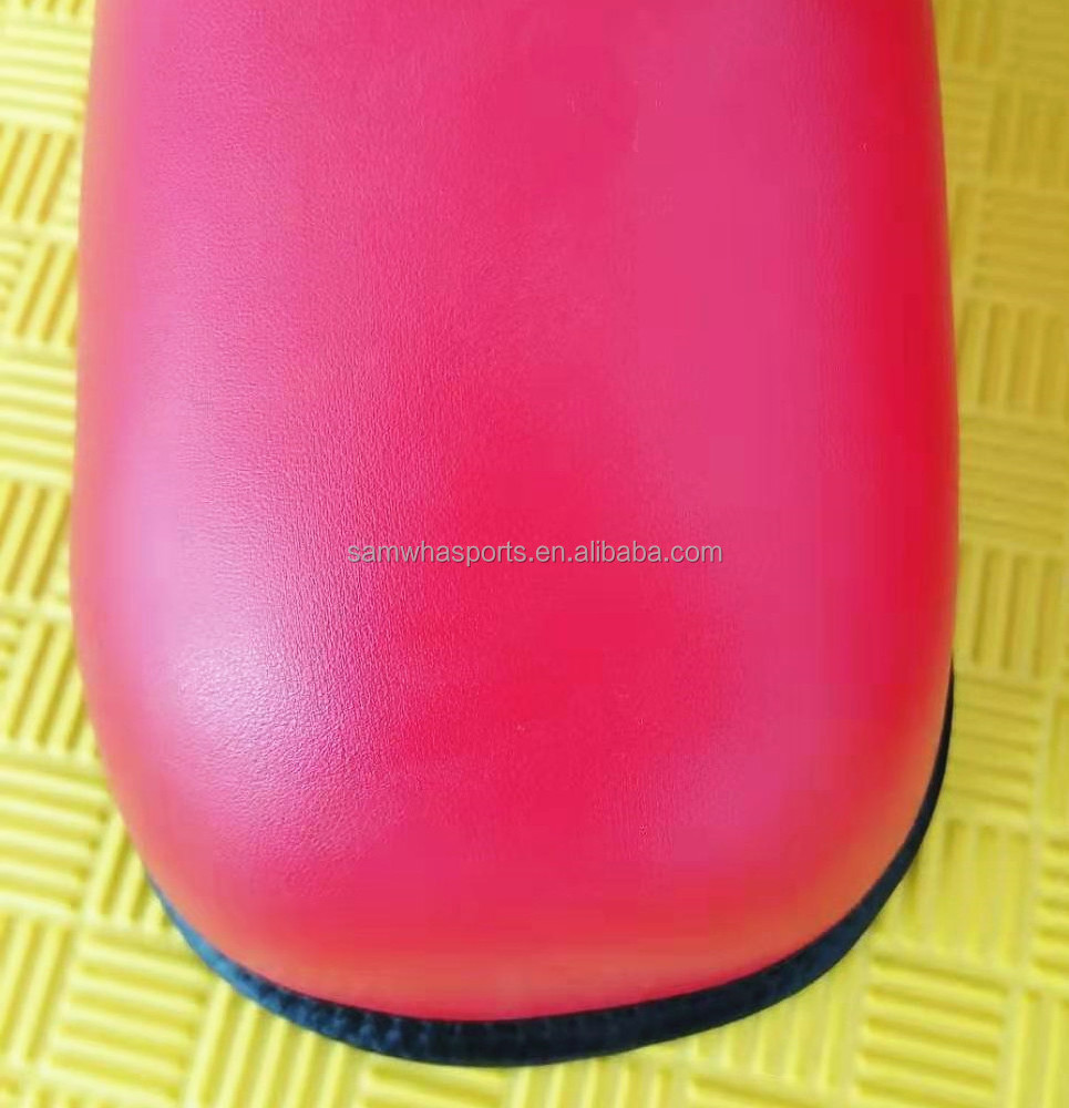 High quality red foot guard taekwondo itf gear with custom logo OEM